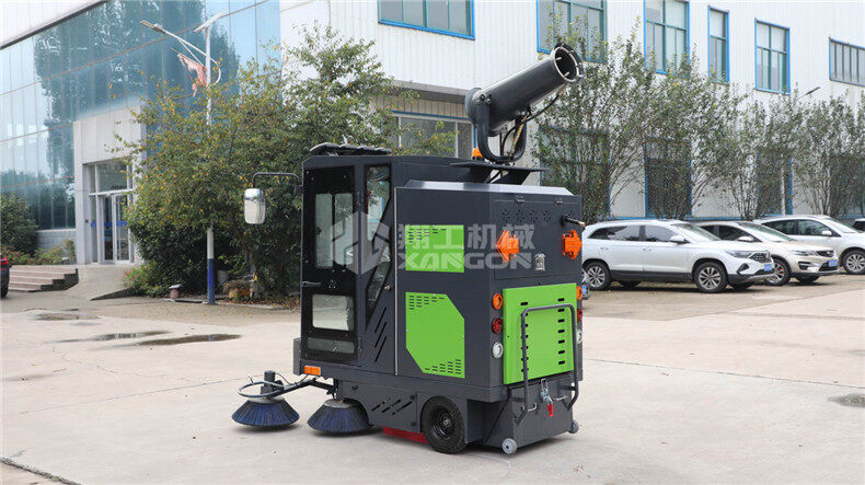電動(dòng)掃地機灑水、噴霧、清掃、吸塵都可以
